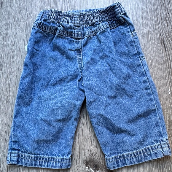 Disney Baby Blue Denim Pants 3–6 Months Elastic Waist Cotton Infant Jeans - Picture 2 of 5